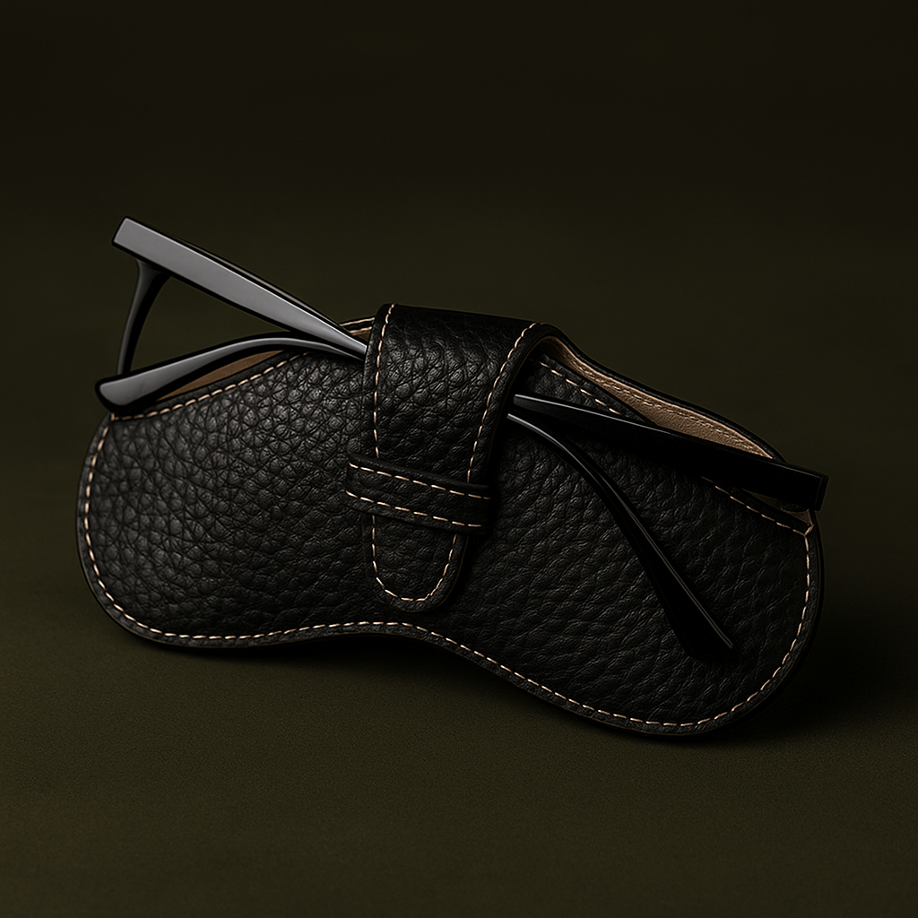 LuxeShade™ Soft Leather Glasses Pouch