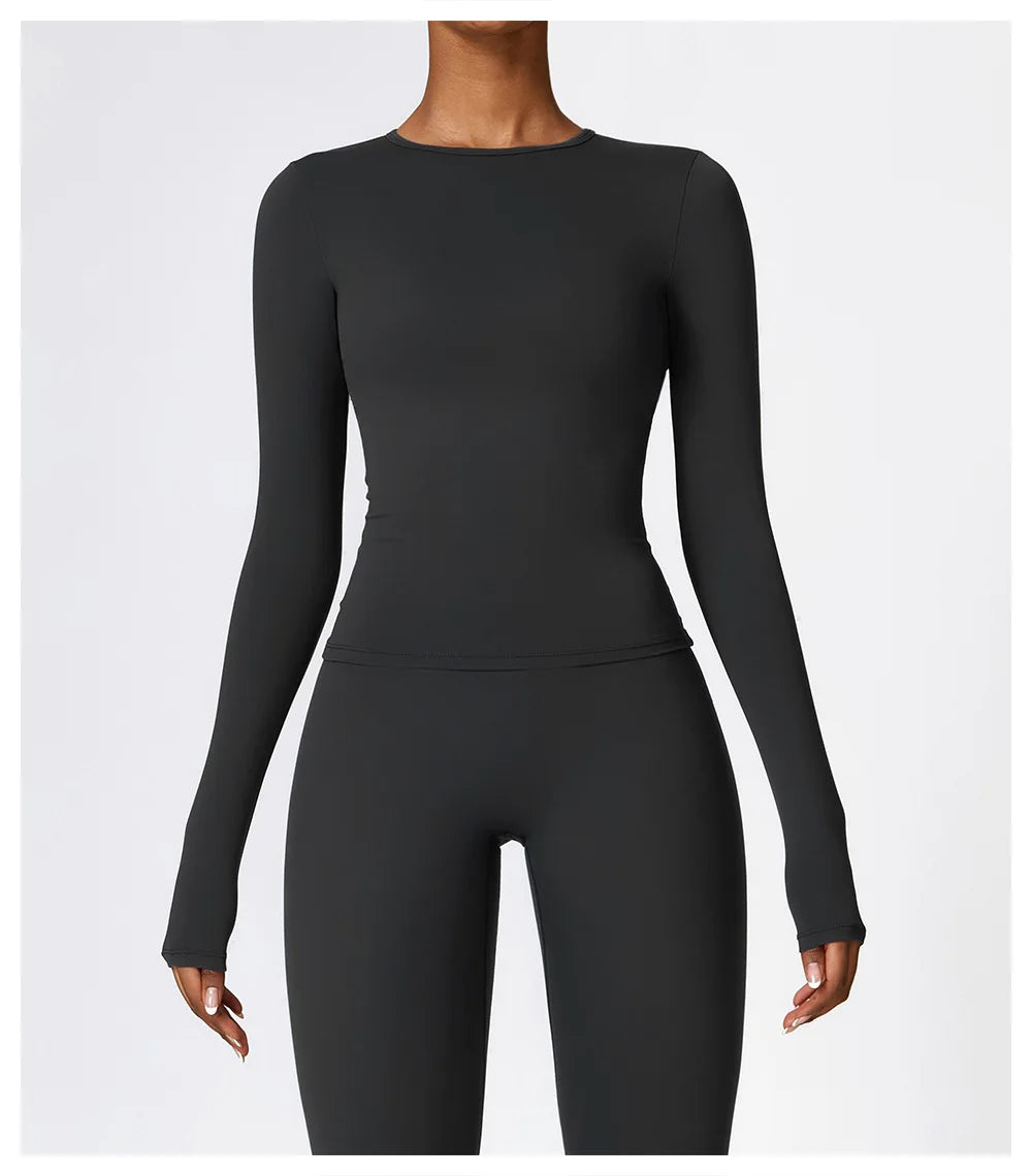 FlexWarm™ Long Sleeve Gym Top