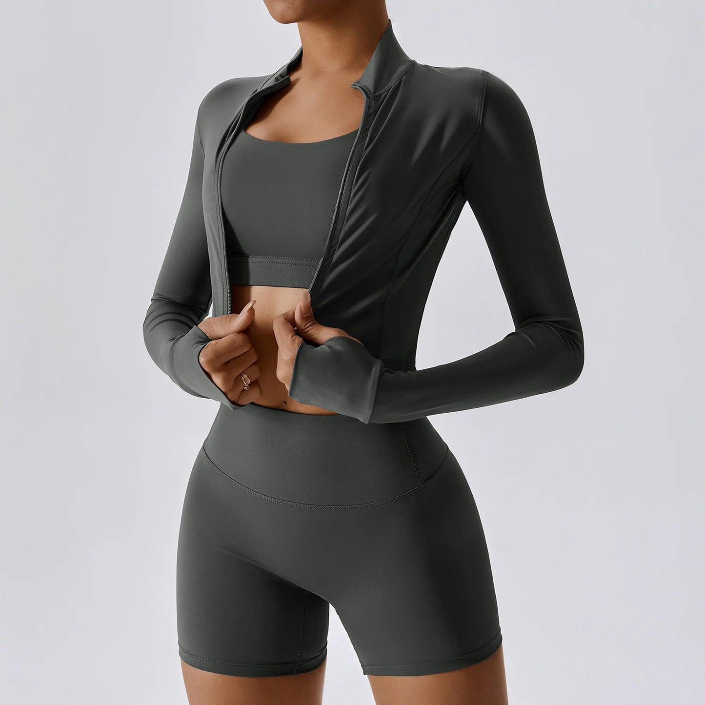 FlexFit™ 2-Piece Zipper Yoga Set for Women