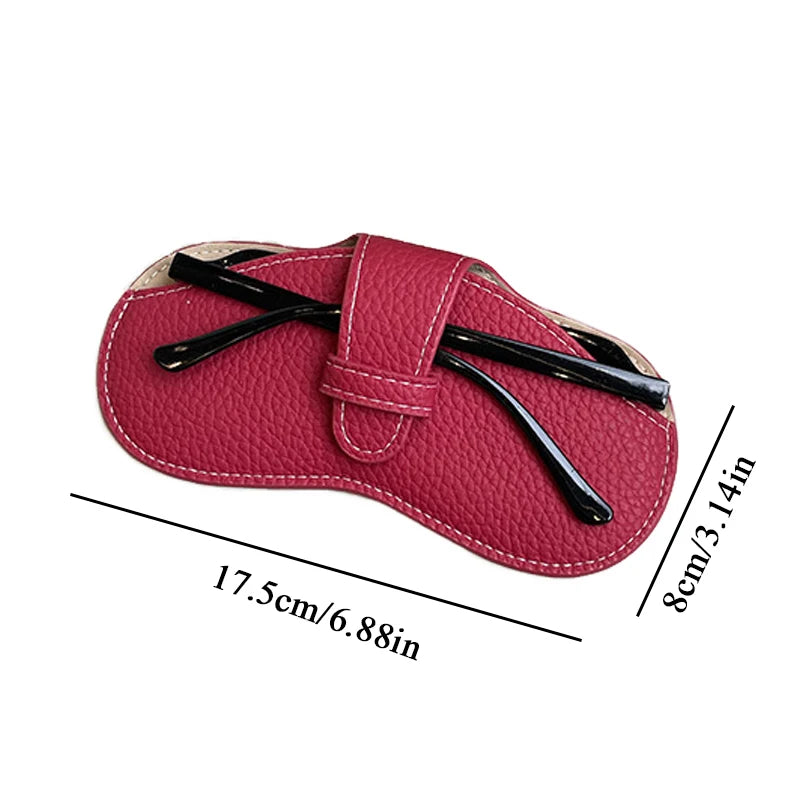 LuxeShade™ Soft Leather Glasses Pouch