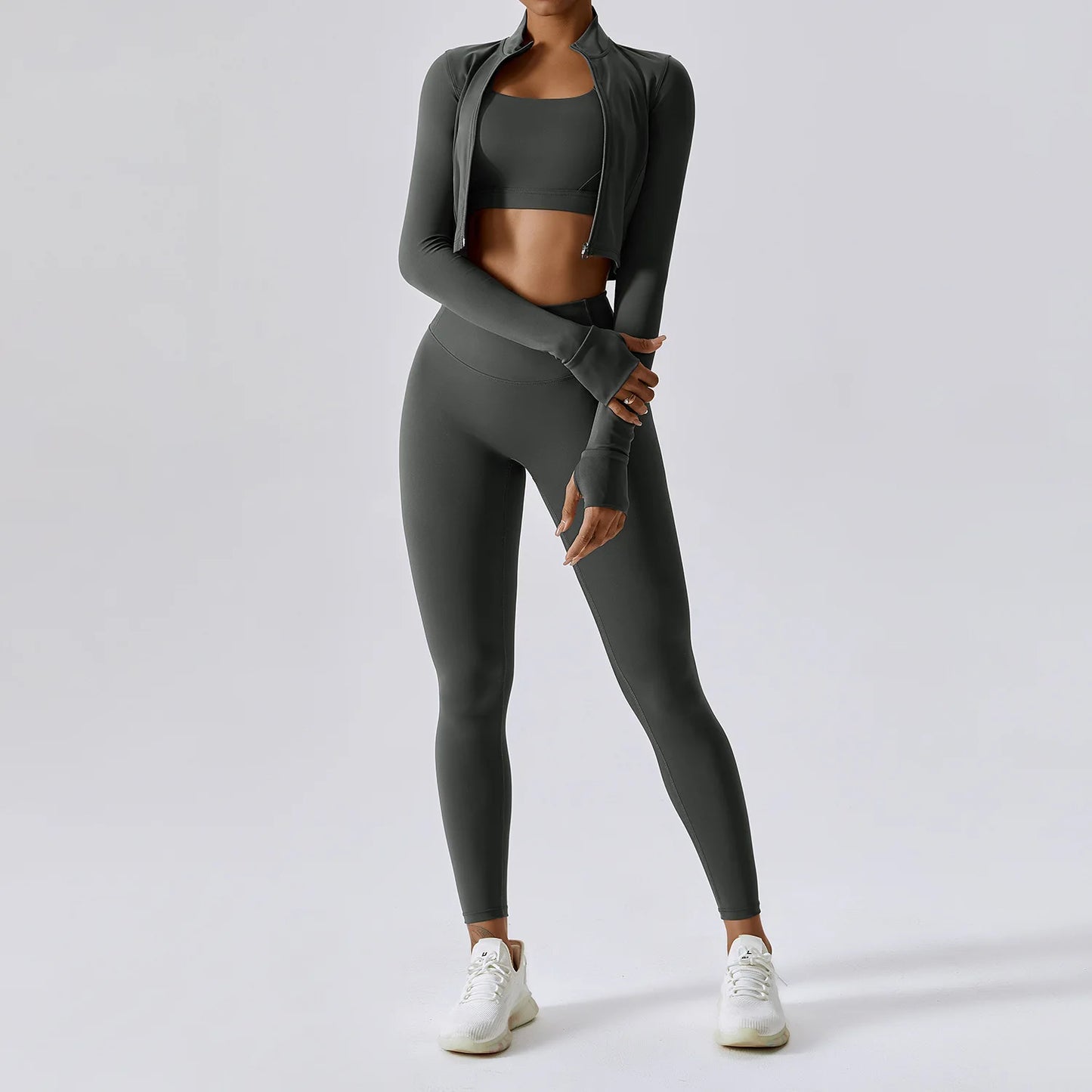 FlexFit™ 2-Piece Zipper Yoga Set for Women