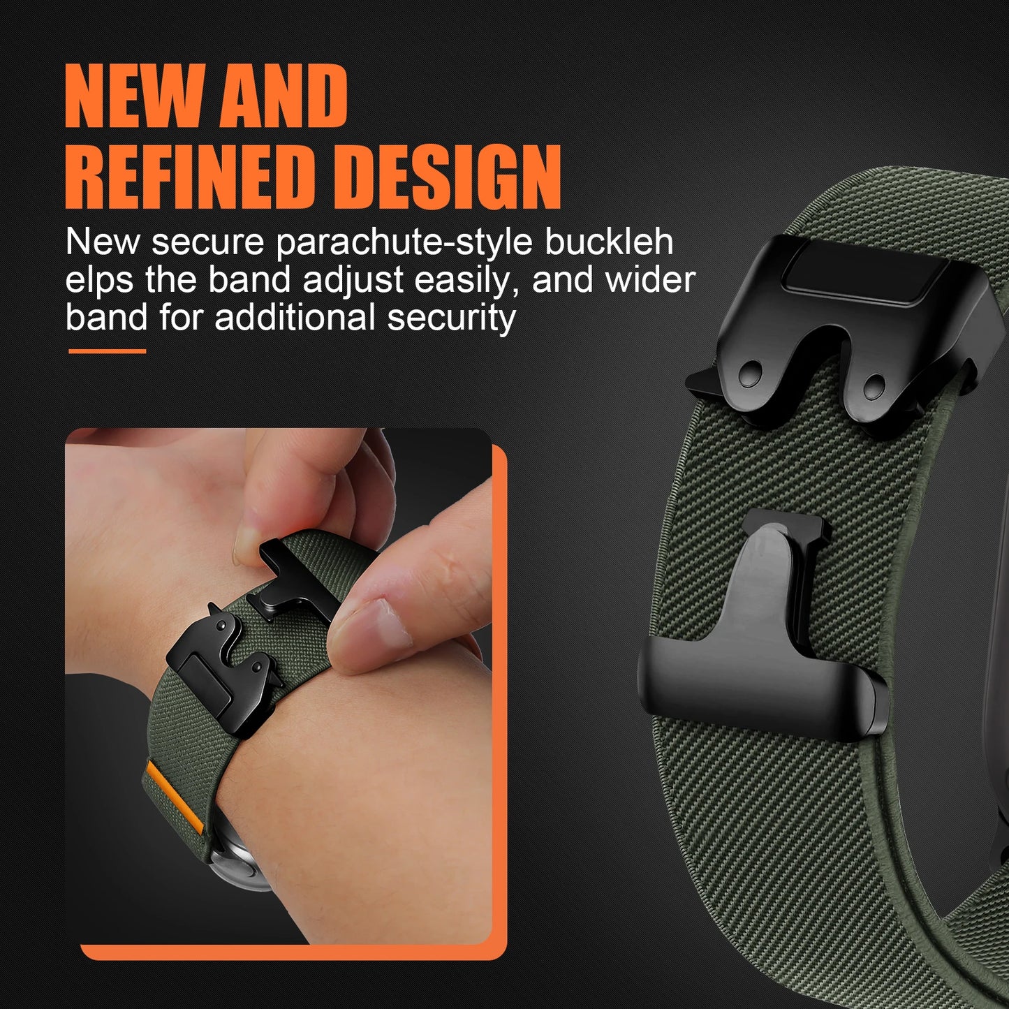 SkyWeave™ Parachute Strap for Apple Watch (Ultra 2 & All Sizes)