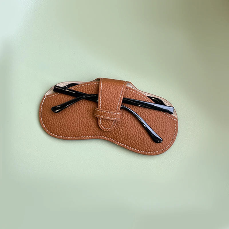 LuxeShade™ Soft Leather Glasses Pouch
