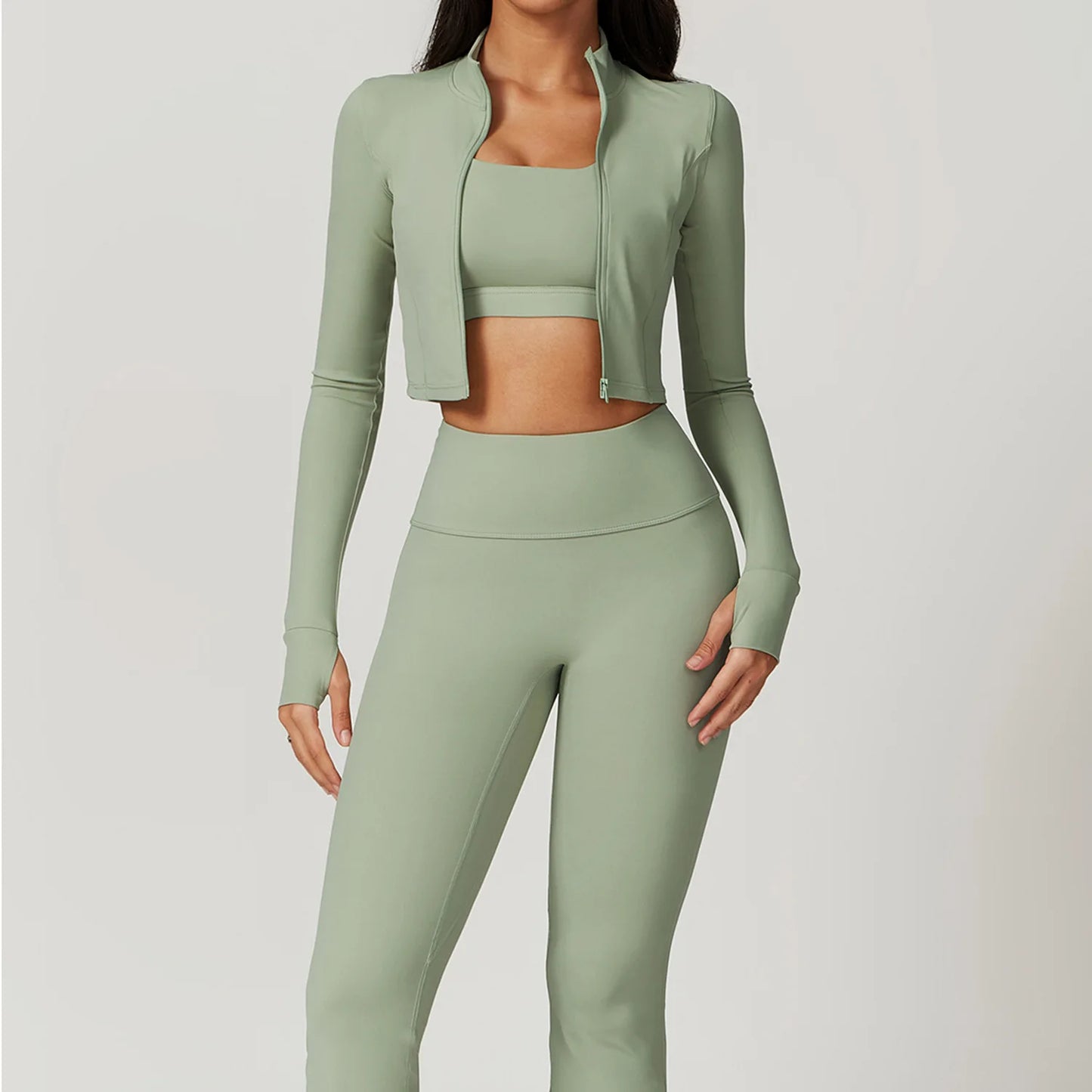 FlexFit™ 2-Piece Zipper Yoga Set for Women