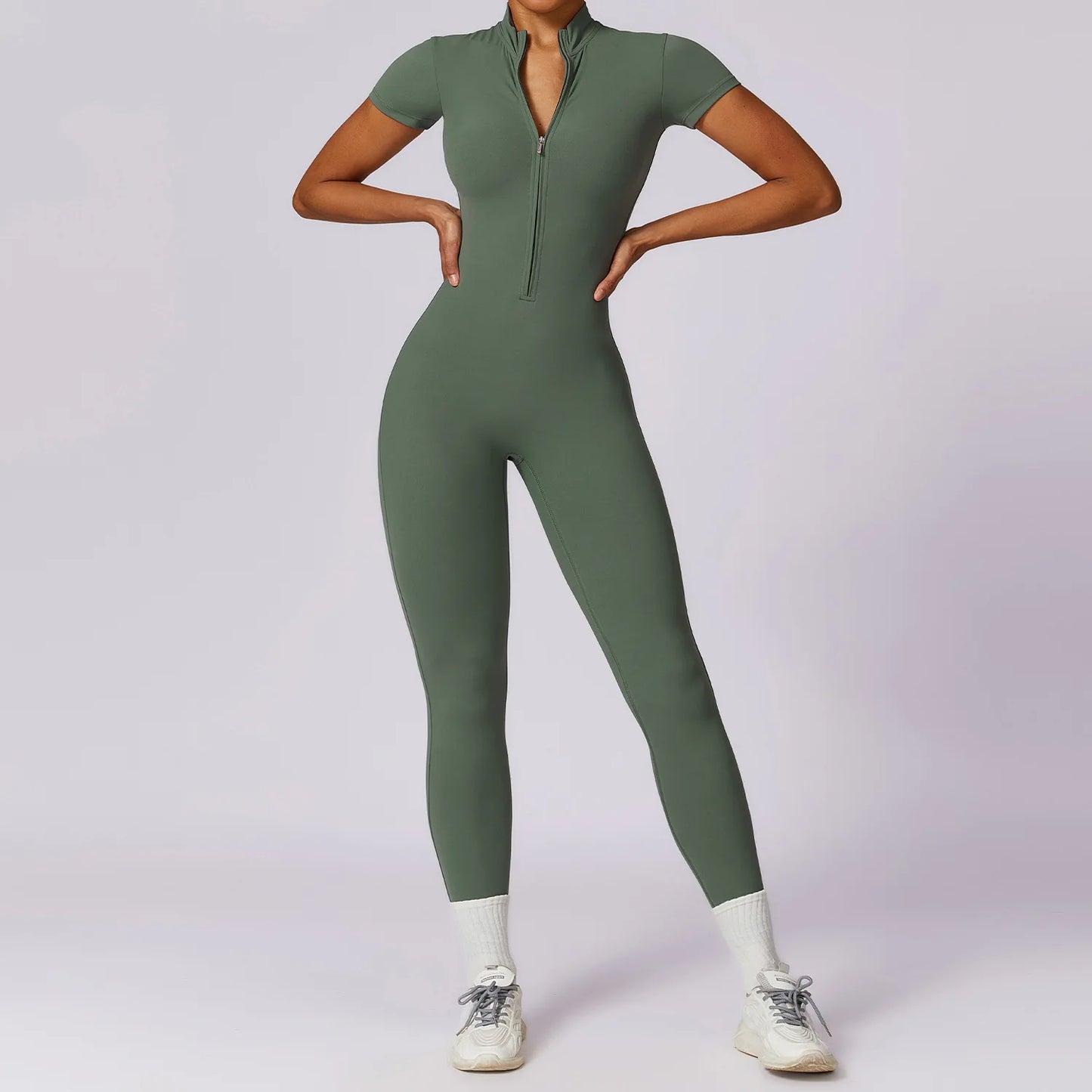 ZenZip™ One-Piece Jumpsuit Short Sleeve 2.1
