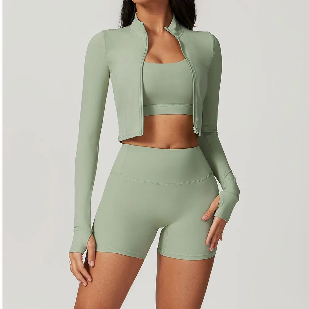FlexFit™ 2-Piece Zipper Yoga Set for Women